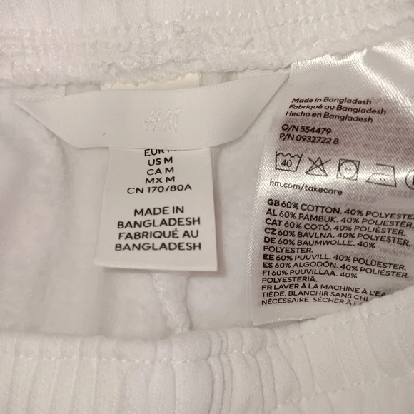 H&M Women's White Hooded Jogging Suit - Picture 3 of 4